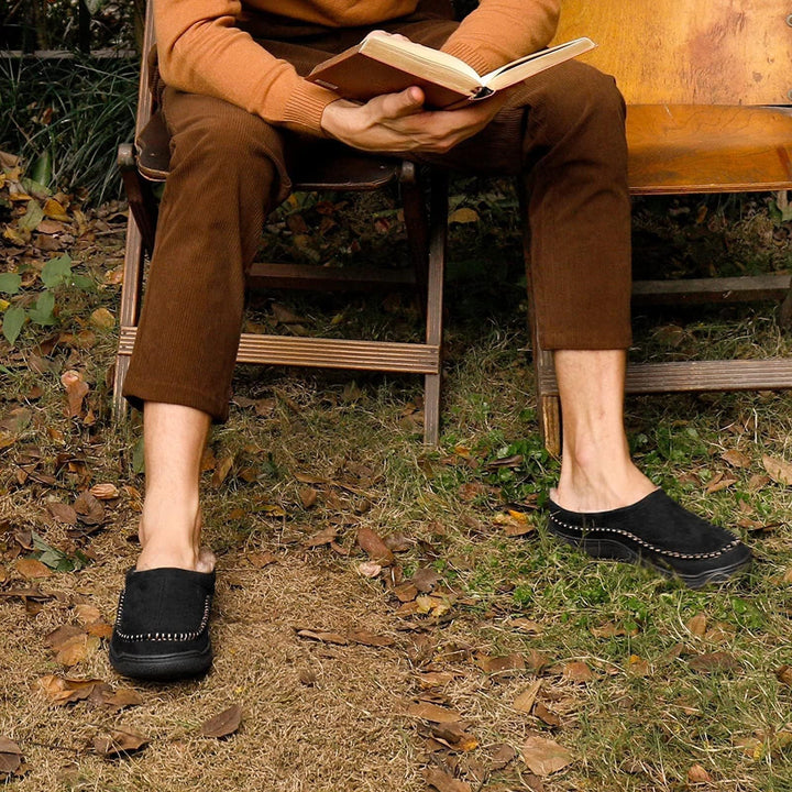 Marcus | Faux Fur-Lined House Slippers