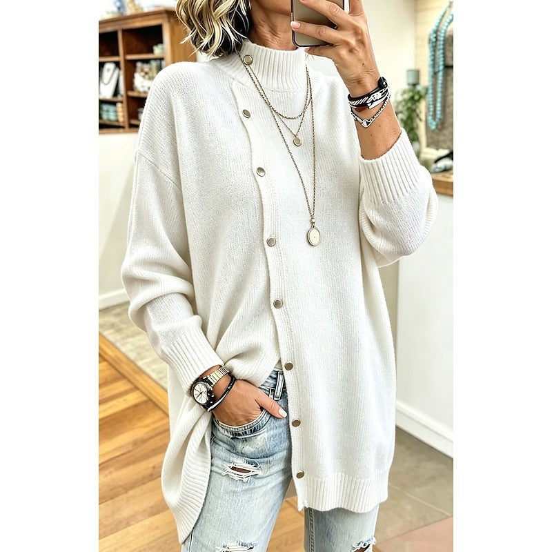 Wren | Longline Turtleneck Cardigan