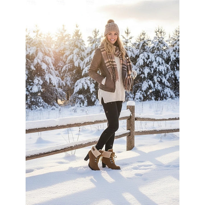 Rosalind | Lace-Up Winter Boots with Plush Lining