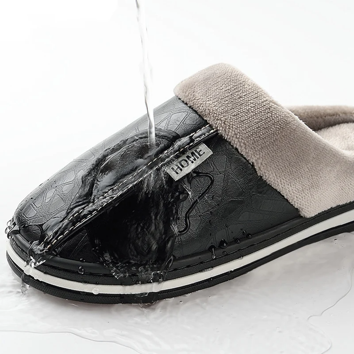 Dominic | Faux Fur-Lined House Slippers
