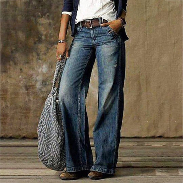 Delaney | High-Rise Wide Leg Mom Jeans