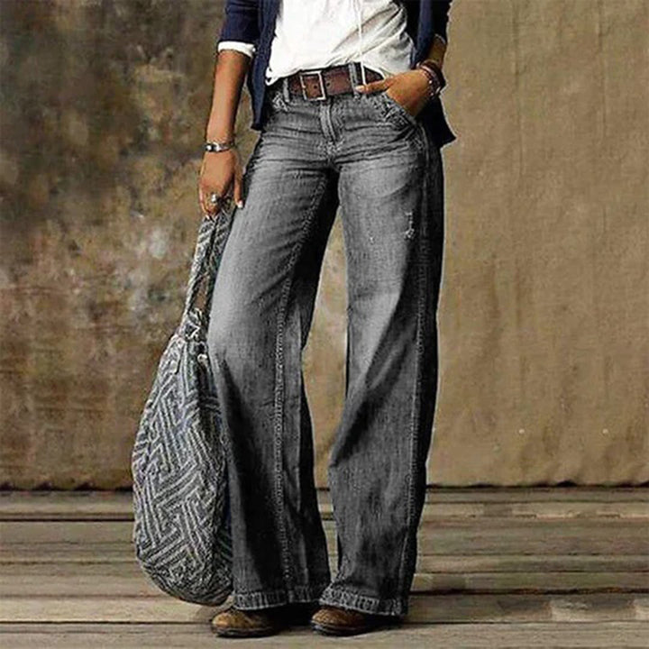 Delaney | High-Rise Wide Leg Mom Jeans