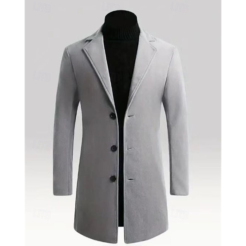 Nathan | Classic Long Overcoat